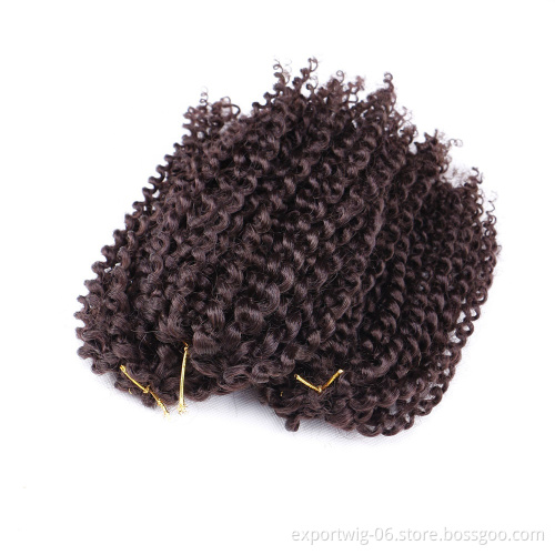 China supplier afro curl marley braid hair crochet braids synthetic hair extension crochet curly hair
